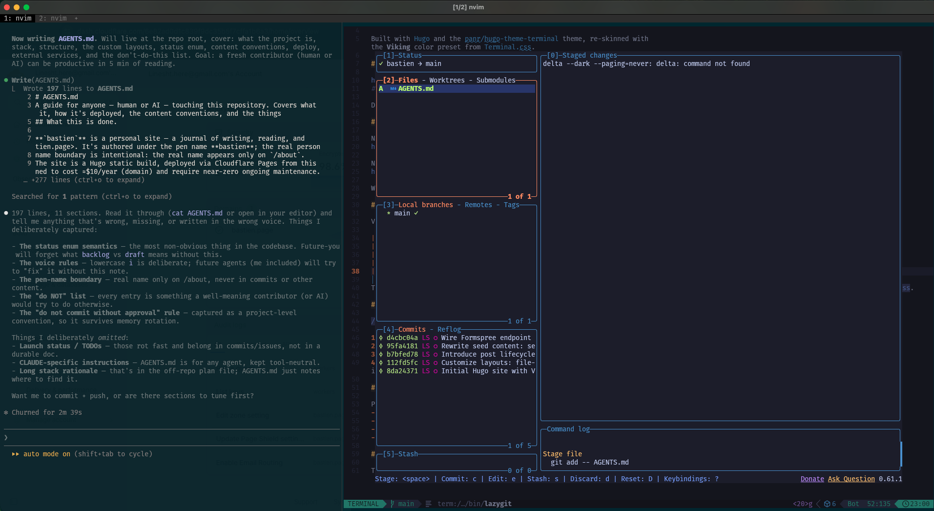 my development setup